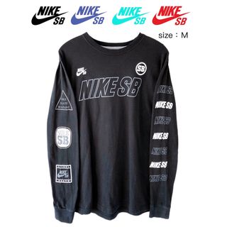 ナイキ(NIKE)のNIKE SB　長袖Ｔシャツ　Ｍ　黒　USA古着(Tシャツ/カットソー(七分/長袖))