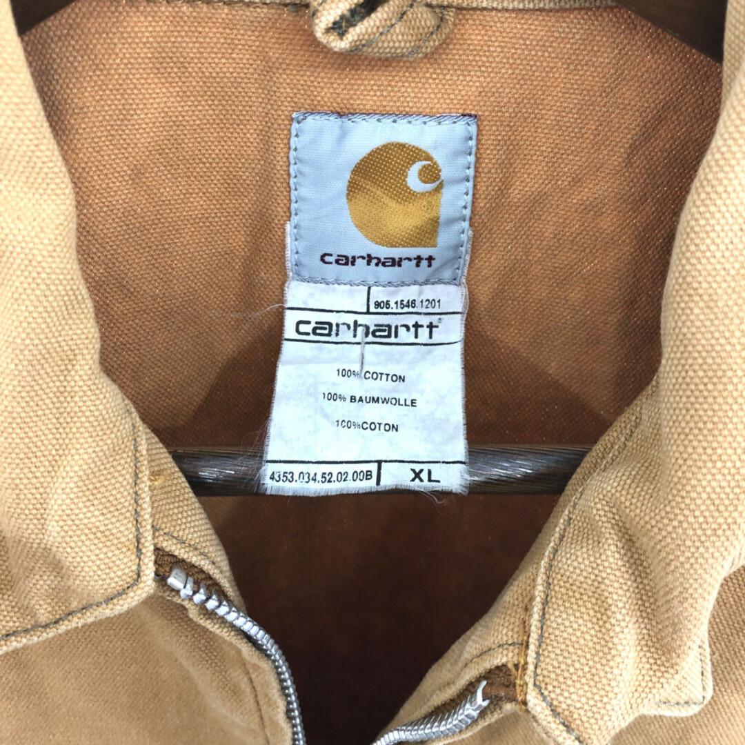 carhartt(カーハート)のCarhartt カーハート デトロイトジャケット アウター 大きいサイズ ワーク ブラウン (メンズ XL) 中古 古着 P6959 メンズのジャケット/アウター(その他)の商品写真