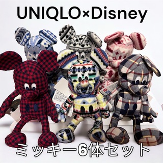 ユニクロ(UNIQLO)のユニクロ × ディズニー ミッキー ぬいぐるみ 6体セット(キャラクターグッズ)