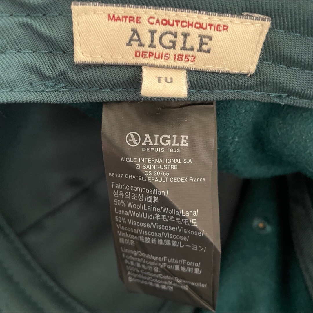 AIGLE(エーグル)の[新品]AIGEL エーグル ユニセックス キャップ グリーン メンズの帽子(キャップ)の商品写真
