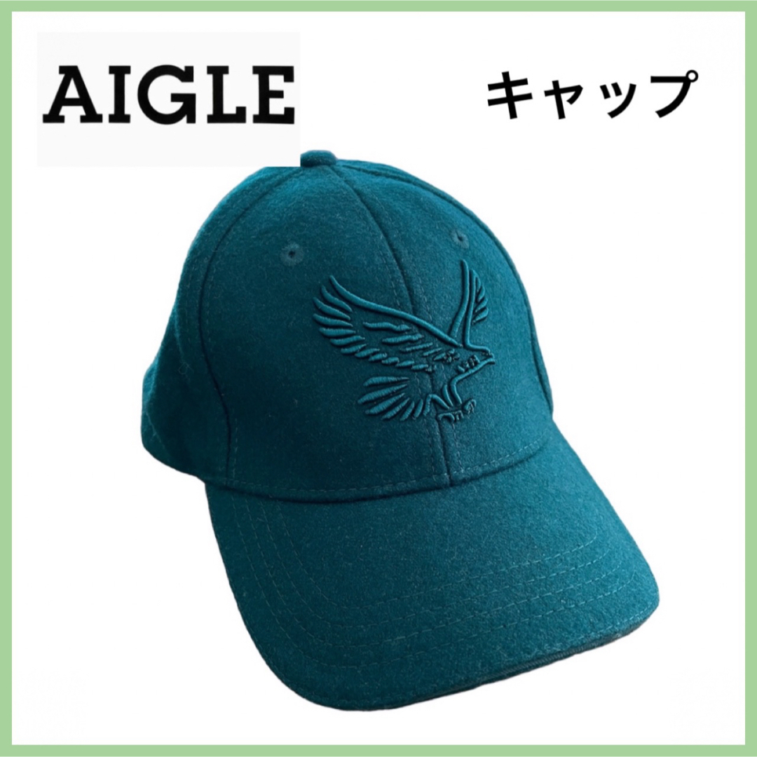 AIGLE(エーグル)の[新品]AIGEL エーグル ユニセックス キャップ グリーン メンズの帽子(キャップ)の商品写真