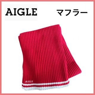 [新品]AIGEL エーグル フレガ スカーフ マフラー レッド(マフラー/ショール)