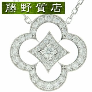 ルイヴィトン(LOUIS VUITTON)の（新品仕上げ済）ルイヴィトン LOUIS VUITTON パンダンティフ アルダント ダイヤ ネックレス K18 WG × ダイヤモンド 証明書 8527(ネックレス)