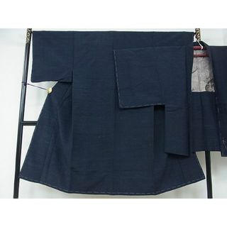 平和屋2■男性　紬　アンサンブル　霞文　逸品　ox4836(着物)