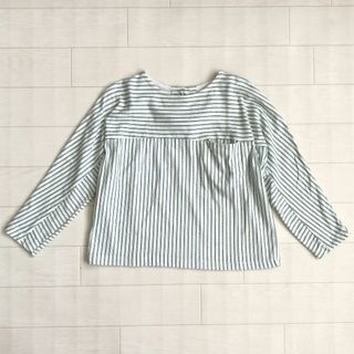 ザラキッズ(ZARA KIDS)の美品★ ZARA kids ピンストライプ ボーダー柄シャツ 100cm(ブラウス)