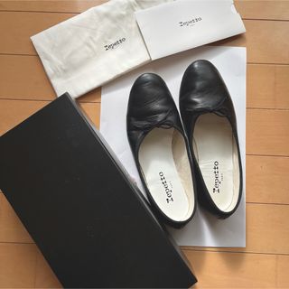 レペット repetto スクエアトゥ バレエシューズ ゴールド