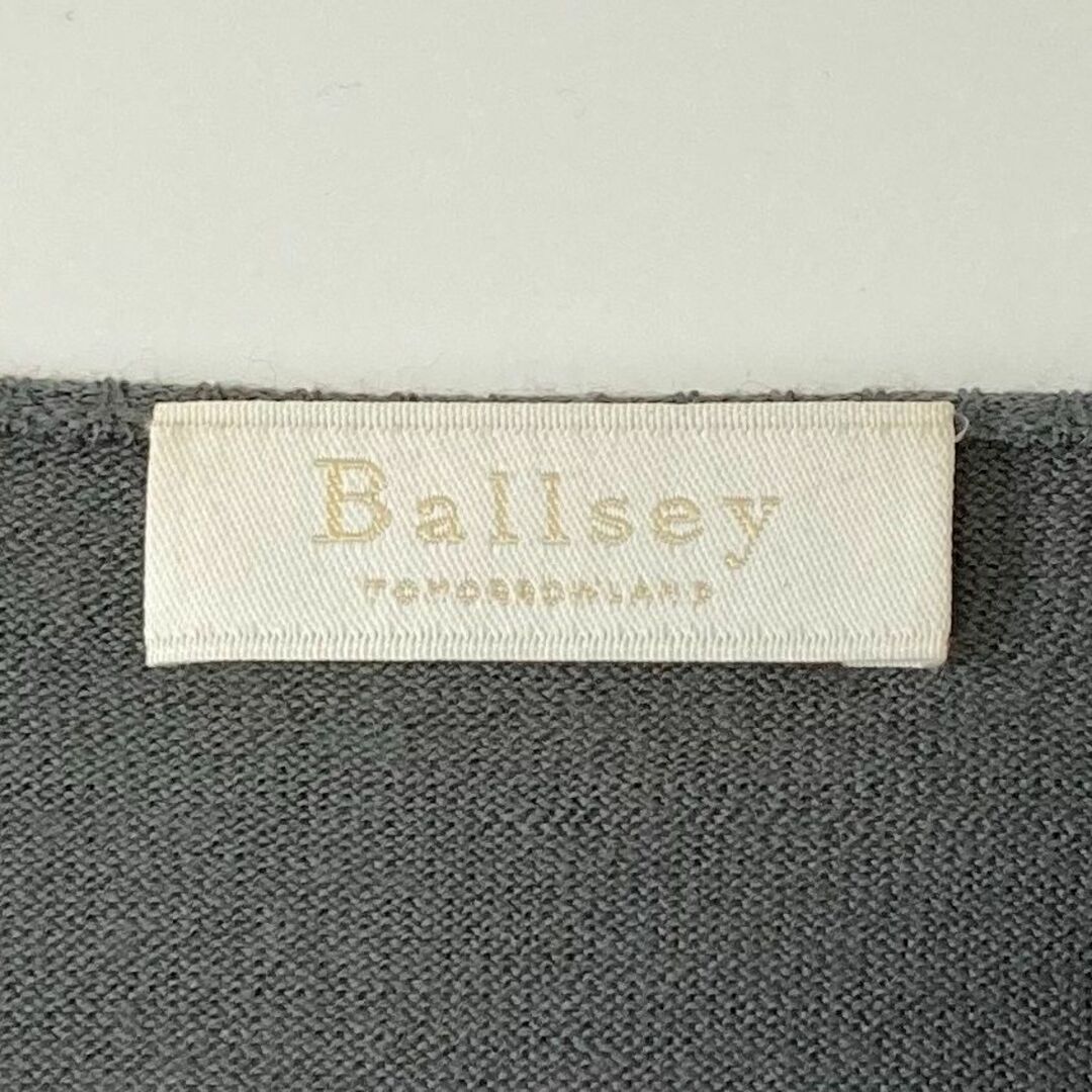 Ballsey(ボールジィ)のBALLSEY　　ボールジー　　グレー　　ウールクルーネックカーディガン　 レディースのトップス(カーディガン)の商品写真