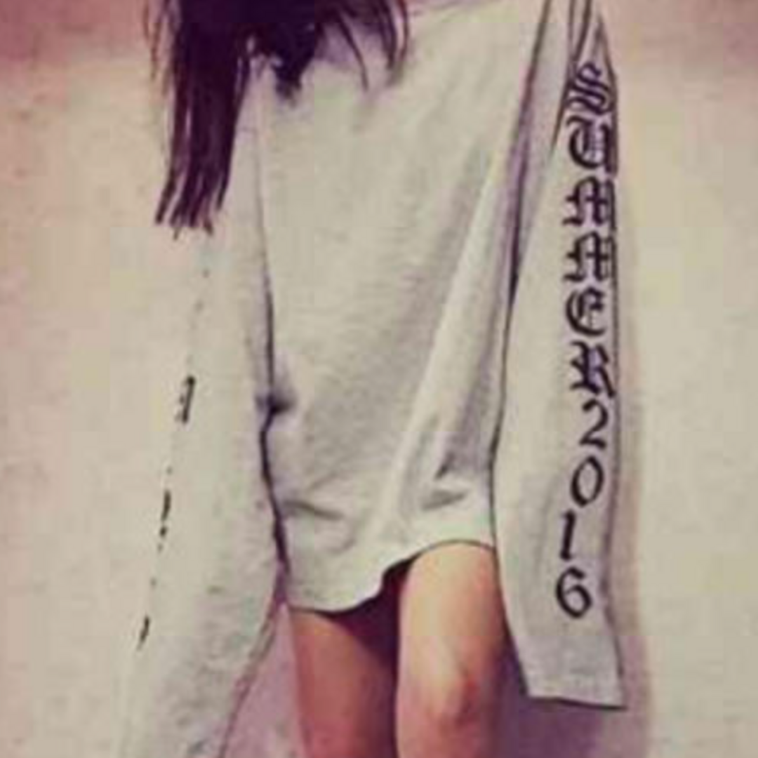 スーパーロングスリーブ T★グレー/XL メンズのトップス(Tシャツ/カットソー(七分/長袖))の商品写真