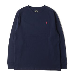 ポロラルフローレン(POLO RALPH LAUREN)の新品 POLO Ralph Lauren ポロ ラルフローレン Tシャツ サイズ:BOYS XL(メンズM位) 21SS ワンポイント刺繍 ロングスリーブ Tシャツ ネイビー 紺 トップス カットソー 長袖Tシャツ【メンズ】(Tシャツ/カットソー(七分/長袖))