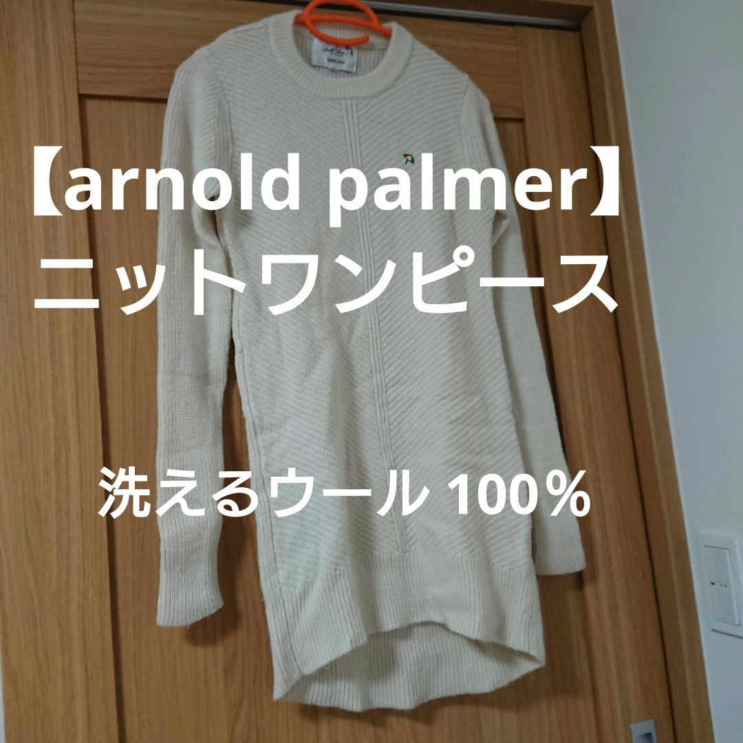 Arnold Palmer(アーノルドパーマー)の【arnold palmer】ニットワンピース　Mサイズ レディースのワンピース(ひざ丈ワンピース)の商品写真