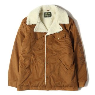 キャリー(CALEE)の美品 CALEE キャリー ジャケット サイズ:L 18AW Wrangler ラングラー フェイクスウェード ランチ ボアコート FAKE SUEDE RANCH BOA COAT ブラウン アウター ブルゾン 上着 コラボ【メンズ】【中古】(その他)