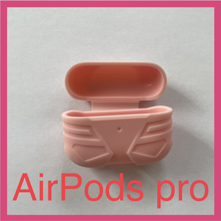 AirPods Pro シリコン 保護ケース イヤホン カバー ピンク(ヘッドフォン/イヤフォン)