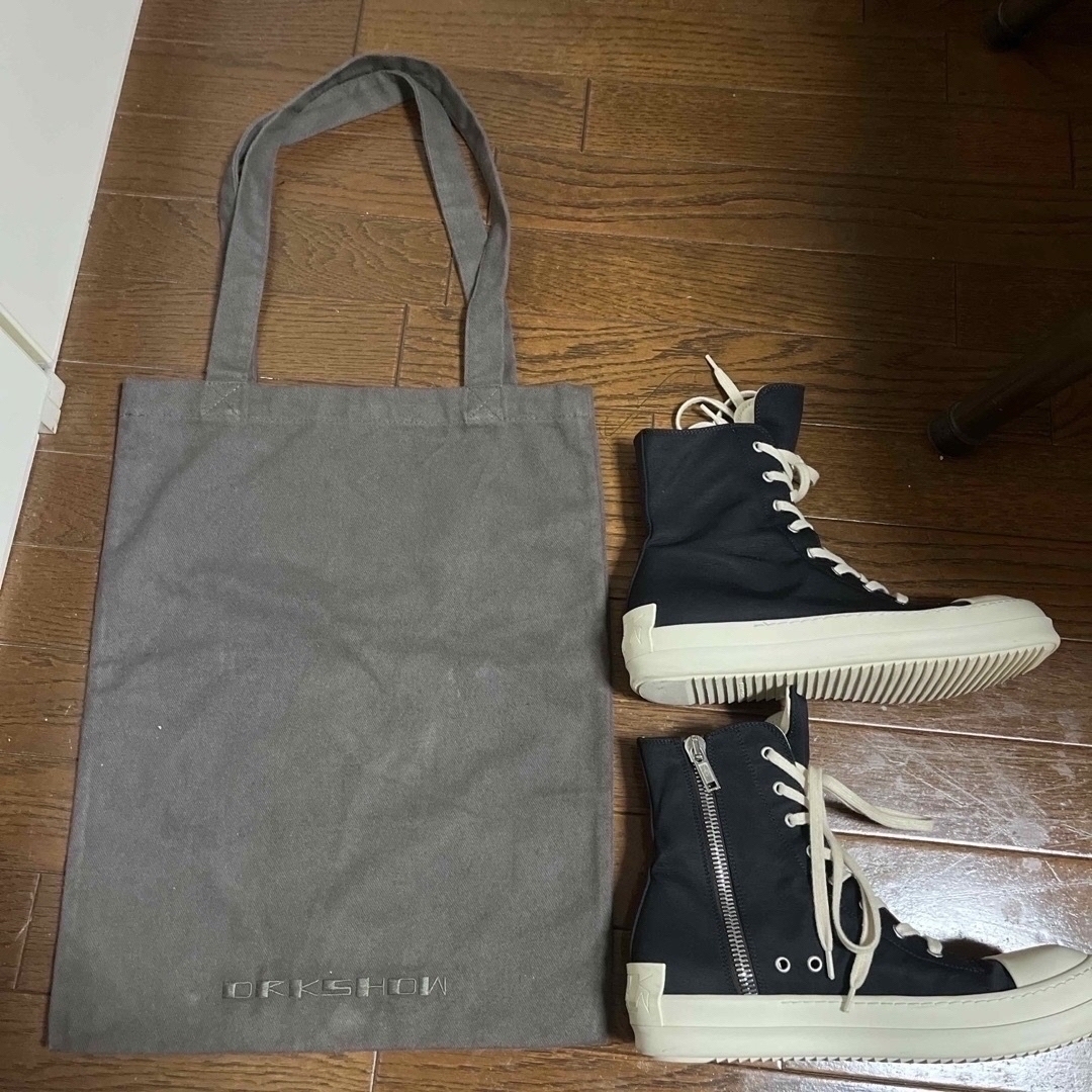 Rick Owens(リックオウエンス)の正規品　美品　rick owens drksdw ラモーンズ　スニーカー　41 メンズの靴/シューズ(スニーカー)の商品写真