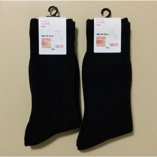 ユニクロ(UNIQLO)の【新品・未使用】ユニクロ ヒートテック パイルソックス 2足組 25-27cm(ソックス)