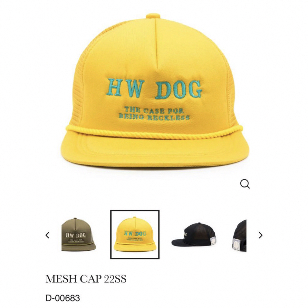 THE H.W.DOG\u0026CO MESH CAP 22SSイエロー