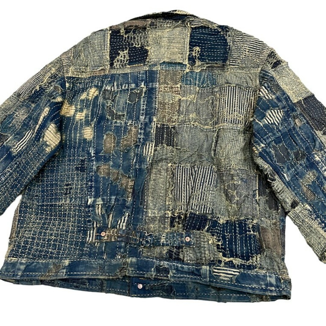 KAPITAL(キャピタル)のKAPITAL タグ付未使用 22SS KOUNTRY BORO SPRING 1ST JKT size 5 希少 襤褸 ボロ アウター ジャケット キャピタル メンズのジャケット/アウター(Gジャン/デニムジャケット)の商品写真