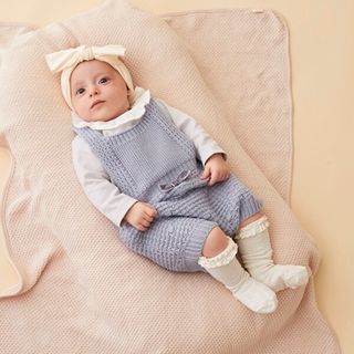 プティマイン(petit main)の新品♡petit main♡プティマイン♡サロペット♡ニット/ロンパース/ザラ/(ロンパース)