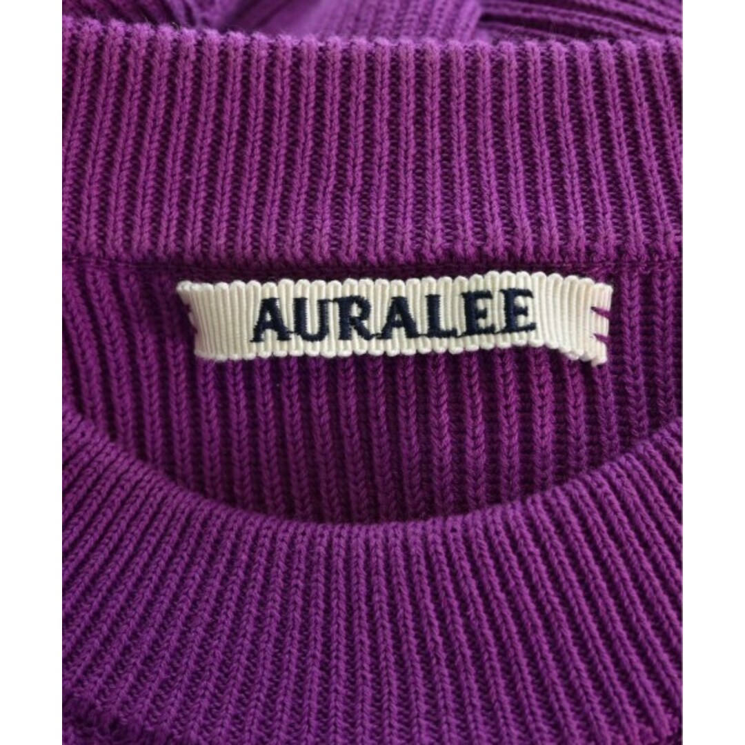 AURALEE(オーラリー)のAURALEE オーラリー ニット・セーター 1(M位) 紫 【古着】【中古】 レディースのトップス(ニット/セーター)の商品写真