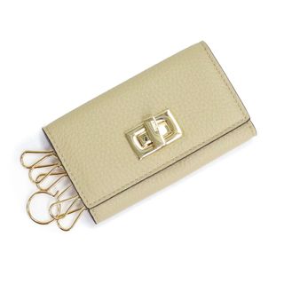 フェンディ セレリア ピーカブー 6連 キーケース カーフスキン レザー ベージュ ゴールド金具 8AP159 箱付 FENDI（新品・未使用品）