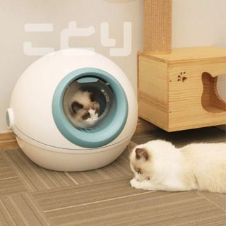 猫トイレ 猫 トイレ 猫トイレ 大型 ドーム 完全密閉型 (猫)