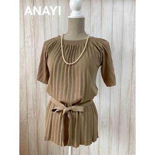 アナイ(ANAYI)のANAYI  プリーツ　半袖トップス(カットソー(半袖/袖なし))