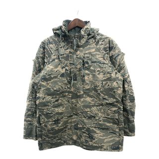 2000年代～ USA製 TENNESSEE APPAREL APECS ジャケット アウター 防水 ミリタリー ABUカモ グリーン (メンズ M-R) 中古 古着 P7091(ミリタリージャケット)