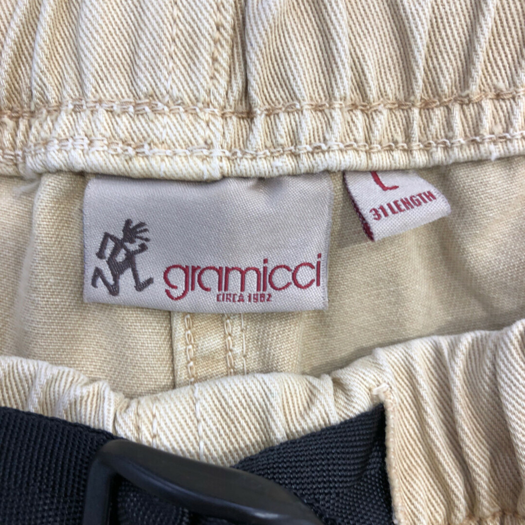 GRAMICCI(グラミチ)のGramicci グラミチ VINTAGE G SERIES クライミング パンツ ボトムス カジュアル ベージュ (メンズ L) 中古 古着 P7111 メンズのパンツ(その他)の商品写真