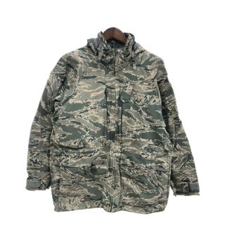 米軍実物 U.S.AIRFORCE APECS GORE-TEX ゴアテックス パーカー ジャケット 防水 ミリタリー ABUカモ (メンズ M-R) 中古 古着 P7119(その他)