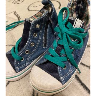 ヴァンズ(VANS)のvans*デニムハイカットスニーカー*18cm(スニーカー)