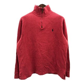 ポロラルフローレン(POLO RALPH LAUREN)のPolo by Ralph Lauren ポロ ラルフローレン ドライバーズニット セーター トップス アメカジ レッド (メンズ L) 中古 古着 P7220(ニット/セーター)