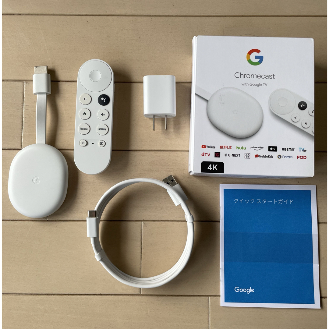 Google(グーグル)のChromecast with Google TV 4K スマホ/家電/カメラのテレビ/映像機器(テレビ)の商品写真