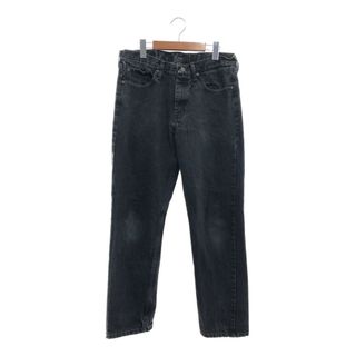 ラングラー(Wrangler)のWrangler ラングラー ストレート デニムパンツ ボトムス アメカジ ブラック (メンズ 32/32) 中古 古着 P7305(デニム/ジーンズ)