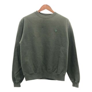 チャンピオン(Champion)のChampion チャンピオン ECO AUTHENTIC スウェット トップス アメカジ ワンポイントロゴ グリーン (メンズ M) 中古 古着 P7359(スウェット)