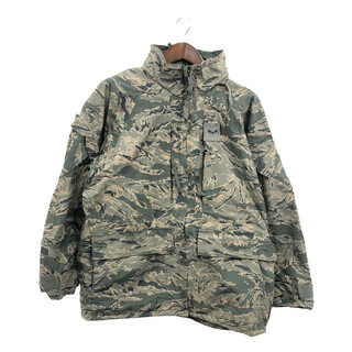 米軍実物 U.S.AIRFORCE APECS GORE-TEX ゴアテックス パーカー ジャケット アウター ミリタリー ABUカモ (メンズ L-R) 中古 古着 P7363(その他)