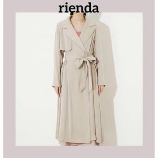 rienda - 202 リエンダ　トレンチコート　ロング、マキシ丈　グレージュ系　Sサイズ