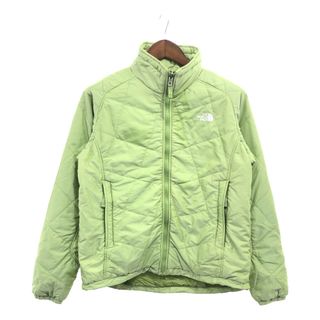 ザノースフェイス(THE NORTH FACE)のTHE NORTH FACE ノースフェイス ナイロン 中綿 ジャケット アウター アウトドア ライトグリーン (レディース L) 中古 古着 P7384(その他)