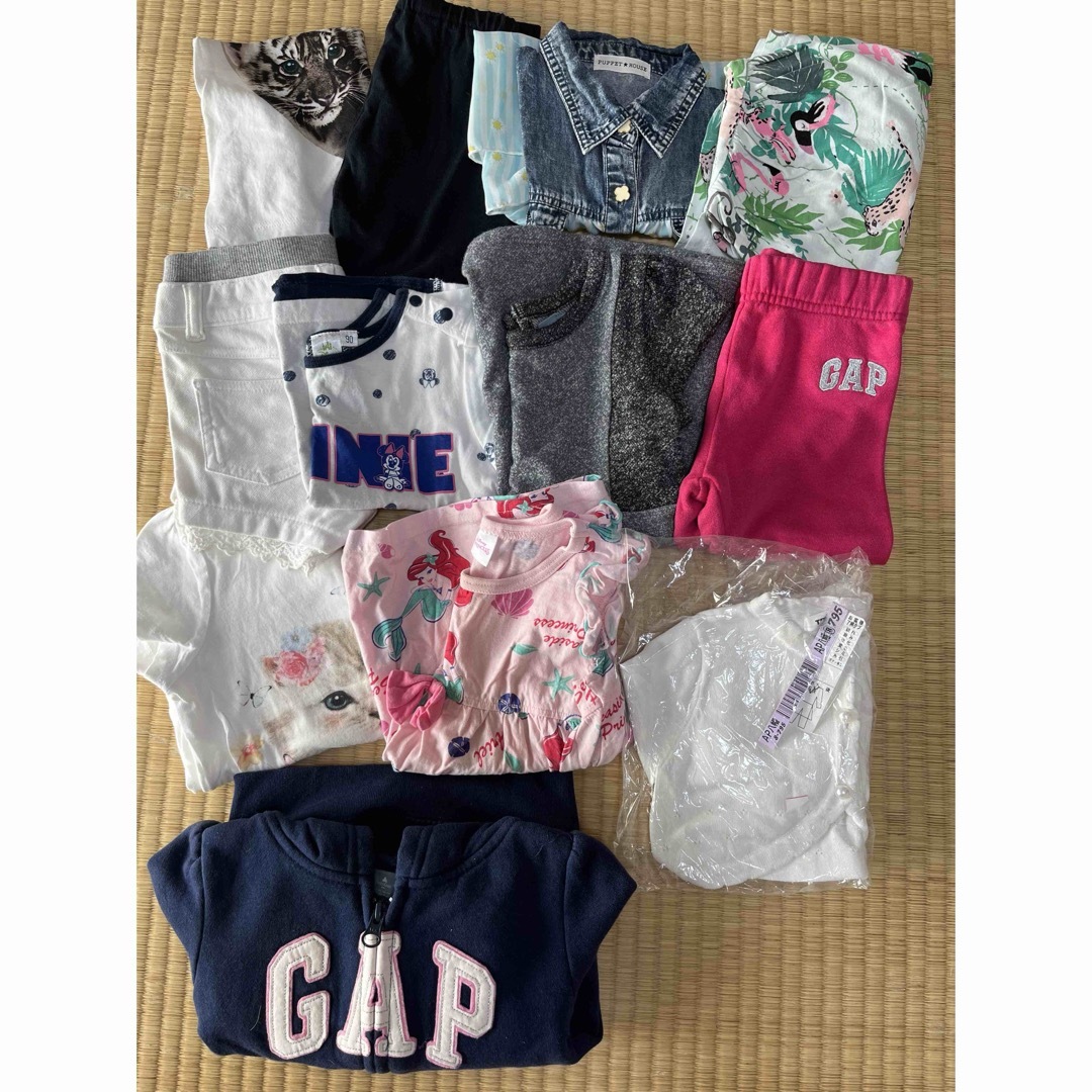 babyGAP(ベビーギャップ)の女の子服♡ワンピース♡Tシャツ♡パーカー♡パンツ♡90♡12点セット キッズ/ベビー/マタニティのキッズ服女の子用(90cm~)(その他)の商品写真
