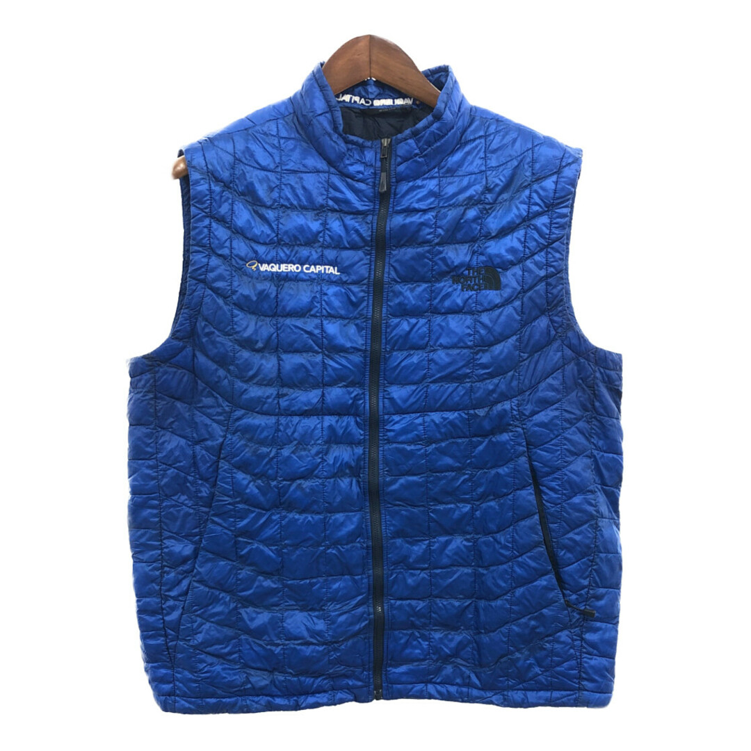 THE NORTH FACE(ザノースフェイス)のTHE NORTH FACE ノースフェイス レッドポイントライトベスト アウター アウトドア THERMOBALL ブルー (メンズ L) 中古 古着 P7385 メンズのジャケット/アウター(ナイロンジャケット)の商品写真