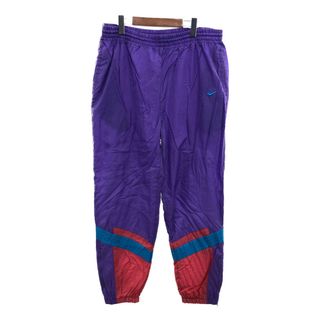 ナイキ(NIKE)の90年代 NIKE ナイキ ナイロン トラックパンツ ボトムス スポーツ パープル (メンズ XL) 中古 古着 P7635(その他)