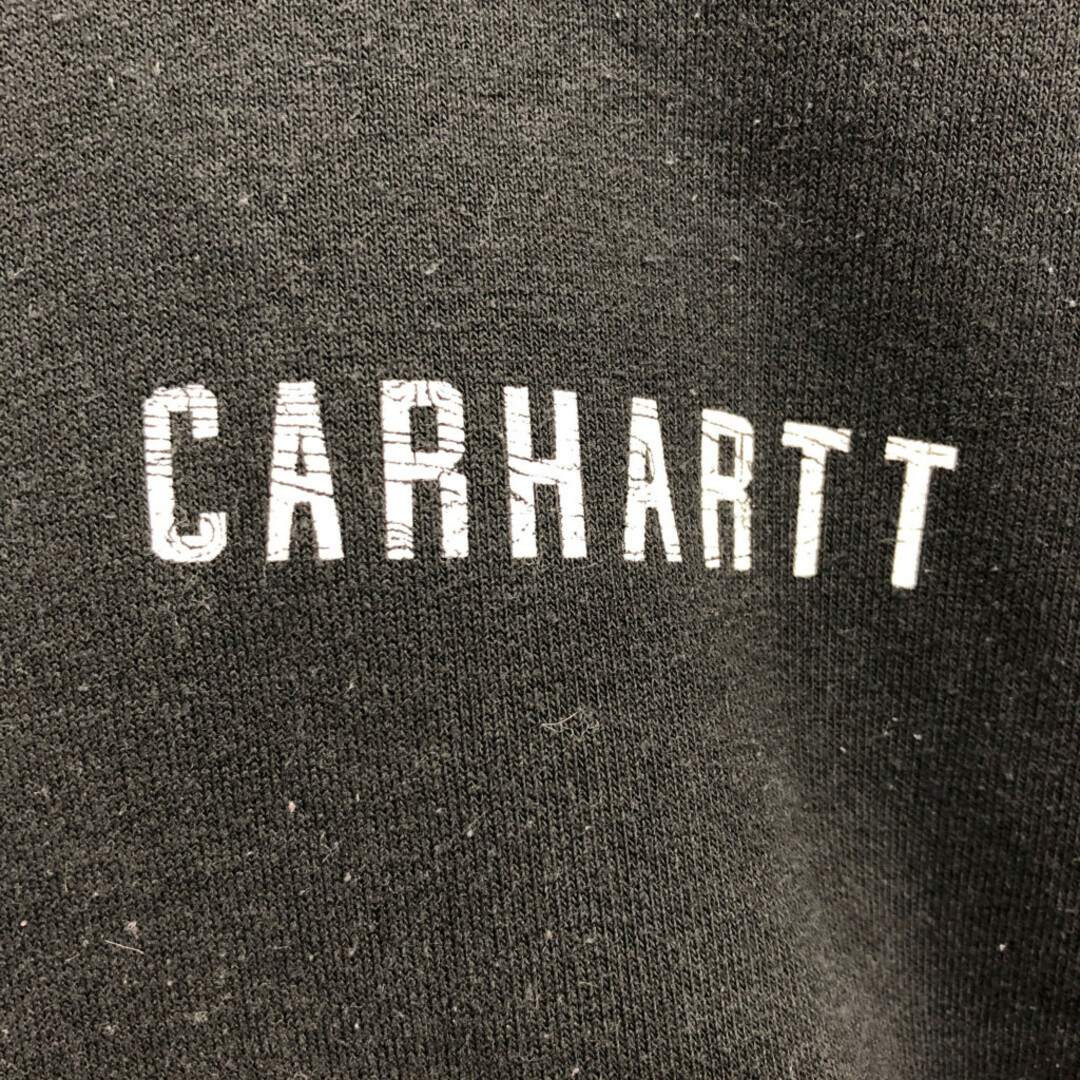 carhartt(カーハート)のCarhartt カーハート パーカー トップス ワーク ワンポイントロゴ ブラック (メンズ S) 中古 古着 P7718 メンズのトップス(パーカー)の商品写真