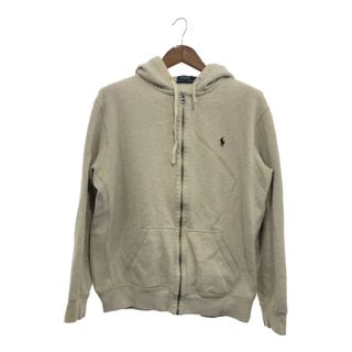 ポロラルフローレン(POLO RALPH LAUREN)のPolo by Ralph Lauren ポロ ラルフローレン フルジップ パーカー トップス ワンポイントロゴ アイボリー (メンズ XL) 中古 古着 P7778(パーカー)