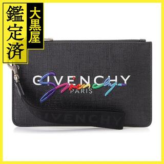 GIVENCHY - GIVENCHY　ジバンシー　ミニクラッチ ブラック　レザー【431】