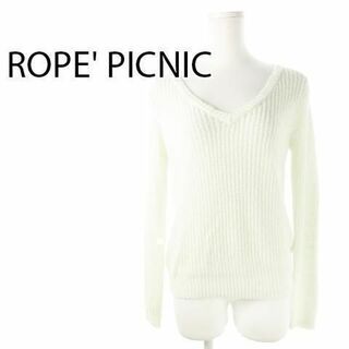 ロペピクニック(Rope' Picnic)のロペピクニック レースヤーンざっくりニット 長袖 38 緑 230130CK5A(ニット/セーター)