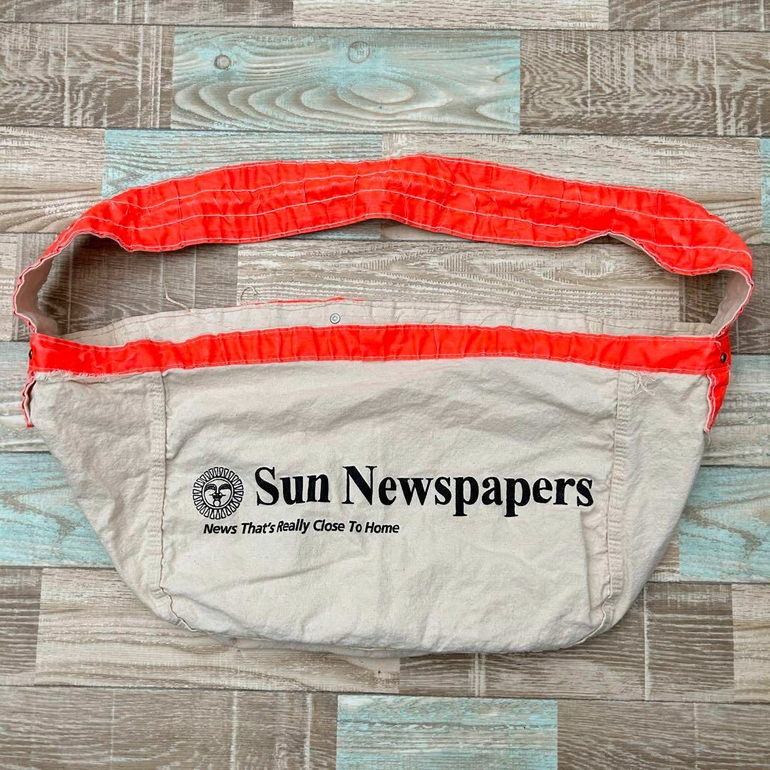VINTAGE(ヴィンテージ)の希少 80s〜Sun Newspapers ニュースペーパーバッグ ヴィンテージ メンズのバッグ(メッセンジャーバッグ)の商品写真