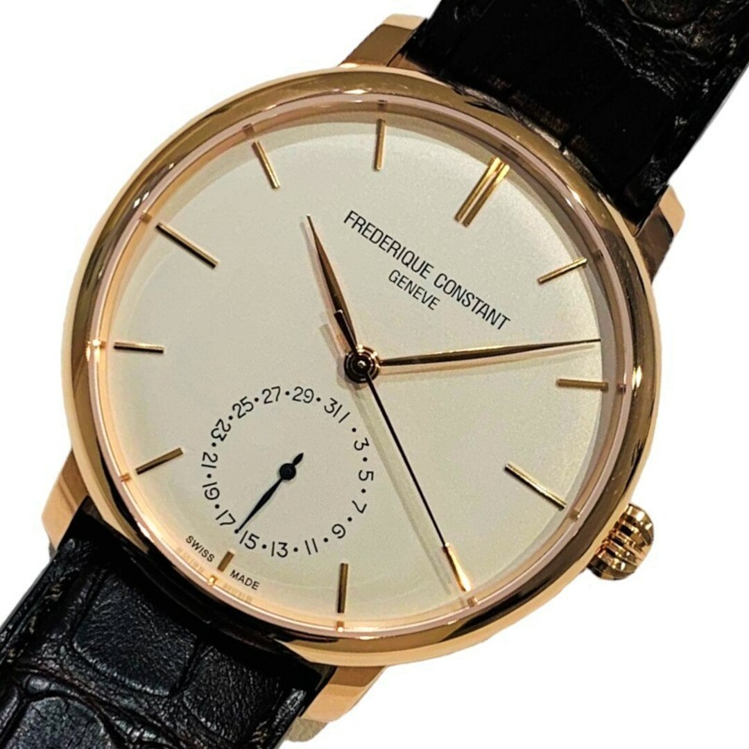 　スリムライン マニュファクチュール シルバー文字盤 FC-710V4S4 SS/レザーベルト（ブラウン） 自動巻き メンズ 腕時計 メンズの時計(その他)の商品写真