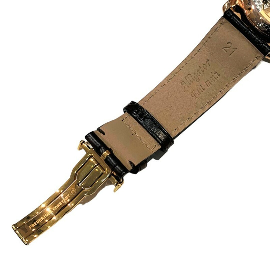 　スリムライン マニュファクチュール シルバー文字盤 FC-710V4S4 SS/レザーベルト（ブラウン） 自動巻き メンズ 腕時計 メンズの時計(その他)の商品写真