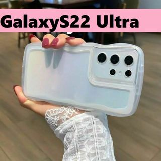 ギャラクシー(Galaxy)のGalaxyS22 Ultra ウェーブエッジ なみなみ　可愛いケース(Androidケース)