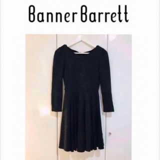 バナーバレット(Banner Barrett)の未使用に近い Banner Barrett ウィンター ワンピース グレー S(ひざ丈ワンピース)