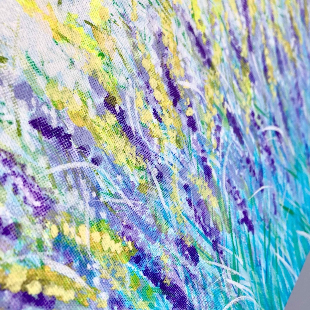 garden*4号サイズ 絵画 原画 風景画 春 ラベンダー 菜の花 garden*4号サイズ 絵画 原画 風景画 春 ラベンダー 菜の花