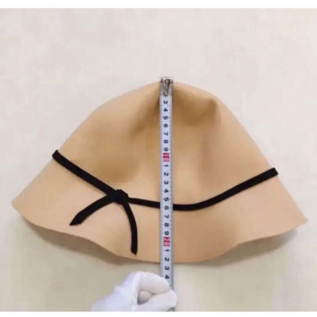 TOMORROWLAND(トゥモローランド)の新品未使用 イタリア製 ハット ベージュ 冬 ウール100% レディースの帽子(ハット)の商品写真